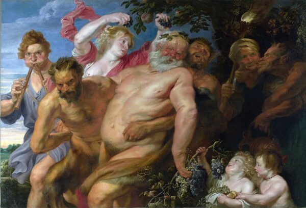 Silène betrunken gestützt von Satyren – Peter Paul Rubens Peter Paul Rubens 105x70