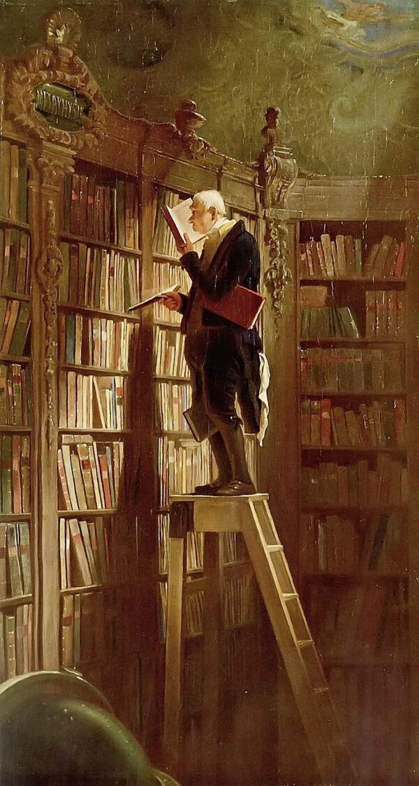 Der Bibliotheksrat – Carl Spitzweg Beliebte Bilder 70x140