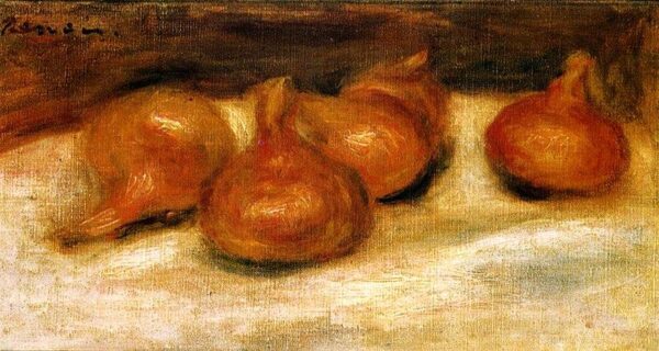 Stilleben mit Zwiebeln – Pierre-Auguste Renoir Pierre-Auguste Renoir 140x70