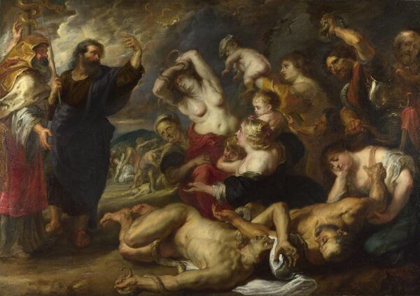 Der ehernen Schlange – Peter Paul Rubens Peter Paul Rubens 105x70