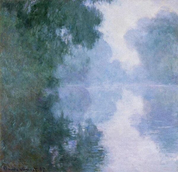 Seinearm in der Nähe von Giverny – Claude Monet Claude Monet 70x70