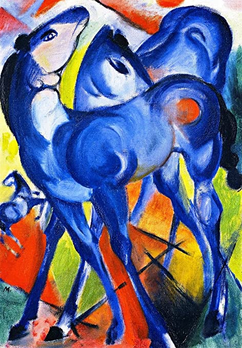 Die blauen Fohlen – Franz Marc Franz Marc 70x105