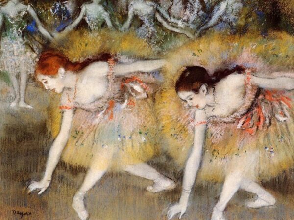 Tänzerin nach vorne gebeugt – Edgar Degas Edgar Degas 85x75