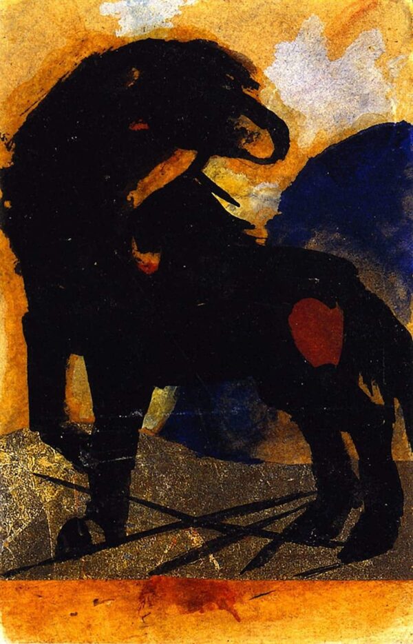 Der kleine schwarze Hengst – Franz Marc Franz Marc 70x105