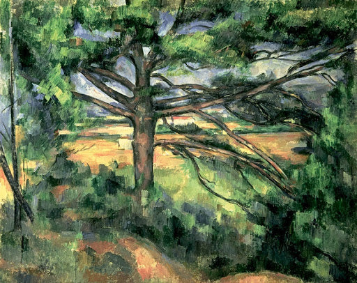 Ein großer Pinienbaum in der Nähe von Aix – Paul Cézanne Paul Cézanne 85x75