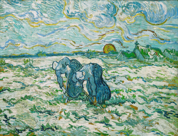 Bäuerinnen beim Graben – Van Gogh Vincent Van Gogh 85x75