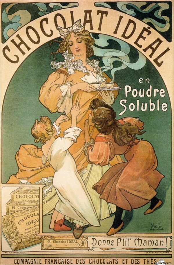 Ideale Schokolade – Mucha Alfons Mucha 70x105