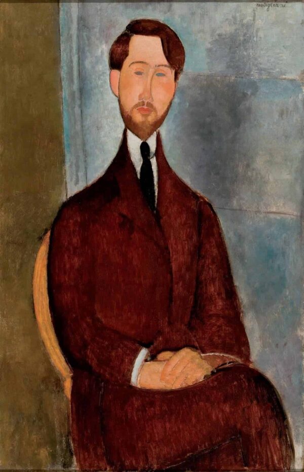 Porträt von Léopold Zborowski – Amedeo Modigliani Amedeo Modigliani 70x105