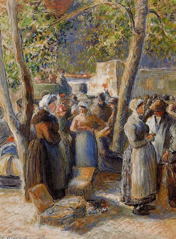 Der Markt in Gisors – Camille Pissarro Camille Pissarro 70x105