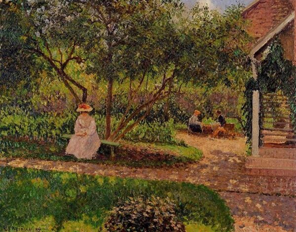 Ecke des Gartens in Eragny – Camille Pissarro Camille Pissarro 85x75