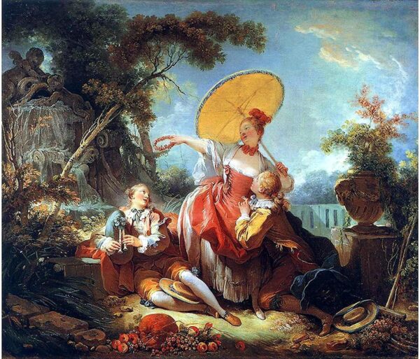 Der musikalische Wettbewerb – Jean-Honoré Fragonard Jean-Honoré Fragonard 85x75