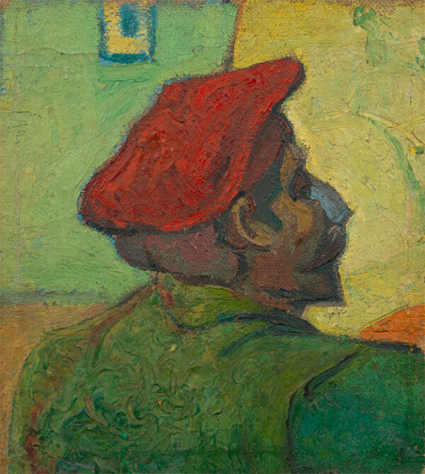 Porträt Paul Gauguin (Mann mit roter Baskenmütze) – Van Gogh Vincent Van Gogh 70x70