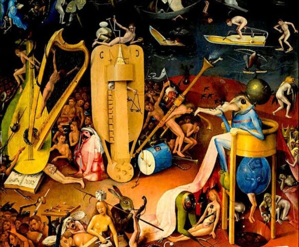 Der Garten der irdischen Freuden (die Hölle) 3 – Hieronymus Bosch Hieronymus Bosch 85x75