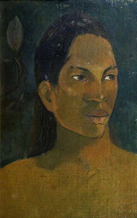 Kopf einer Tahitianerin – Paul Gauguin Paul Gauguin 70x105