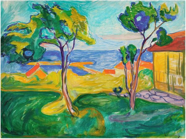 Der Garten in Asgardstrand – Edvard Munch Edvard Munch 85x75