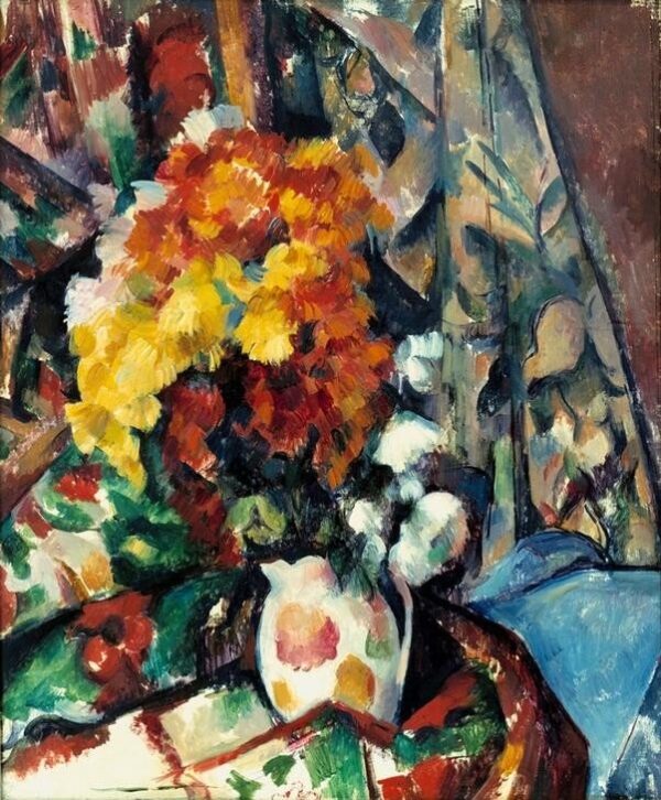 Vase mit Blumen – Paul Cézanne Paul Cézanne 70x85