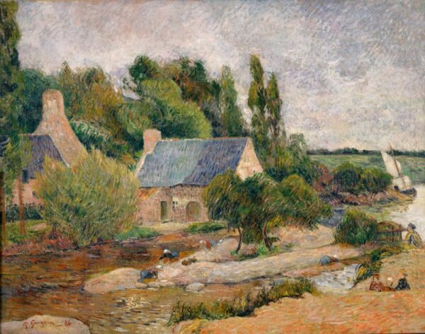 Die Wäscherinnen in Pont-Aven – Paul Gauguin Paul Gauguin 85x75