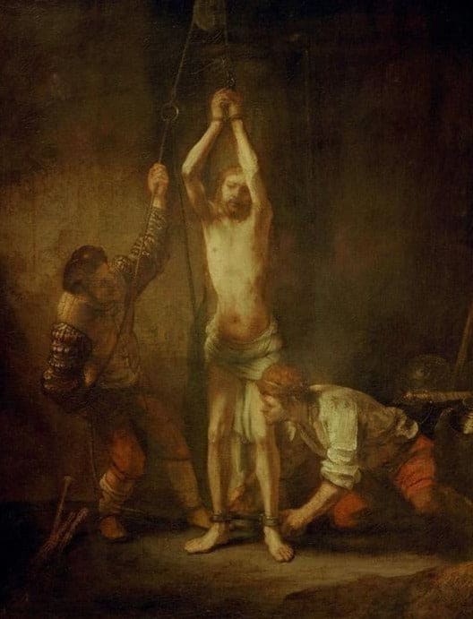 Der Christus an der Säule – Rembrandt van Rijn Rembrandt van Rijn 70x85