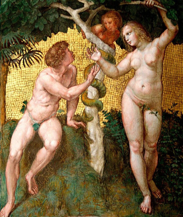 Adam und Eva – Raphaël (Maler) Raffael 70x85