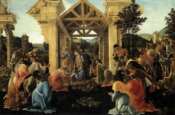 Die Anbetung der Könige – Sandro Botticelli Sandro Botticelli 105x70