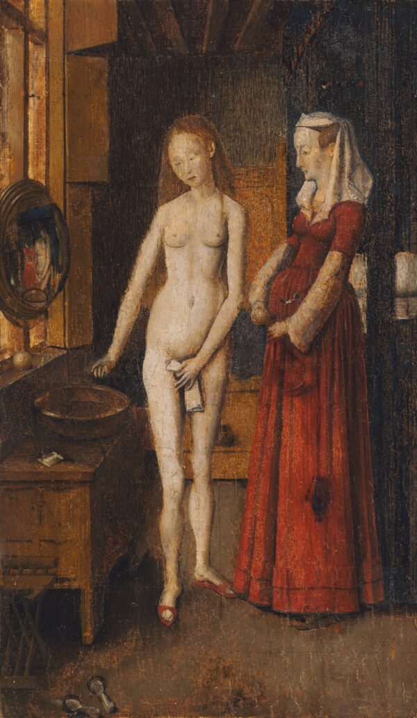 Frau bei ihrer Toilette – Jan Van Eyck Jan Van Eyck 70x120