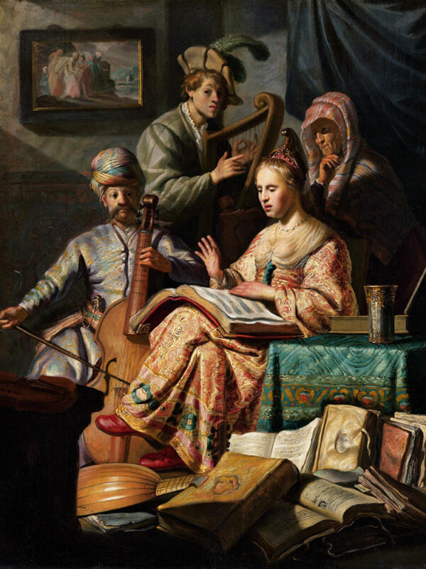 Allegorie der Musik – Rembrandt van Rijn Rembrandt van Rijn 70x85