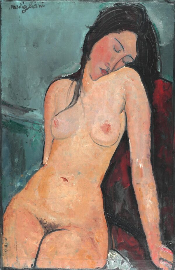 Sitzender Akt – Amedeo Modigliani Amedeo Modigliani 70x105