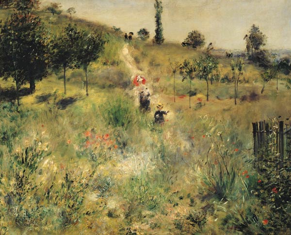 «Weg, der durch hohes Gras führt – Pierre-Auguste Renoir» Pierre-Auguste Renoir 85x75