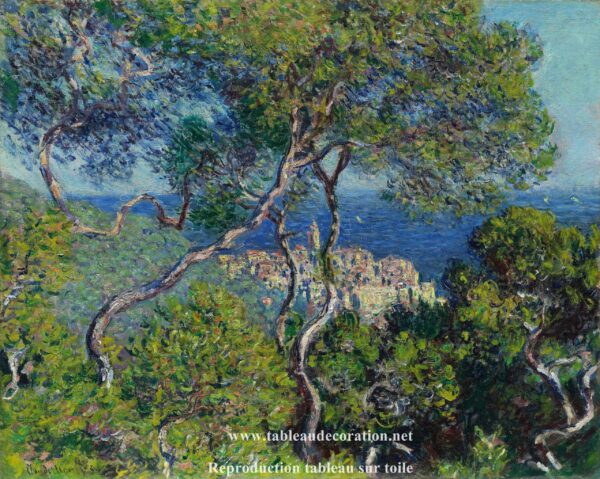 Die Villen in Bordighera – Bekanntes Gemälde von Monet Claude Monet 85x75