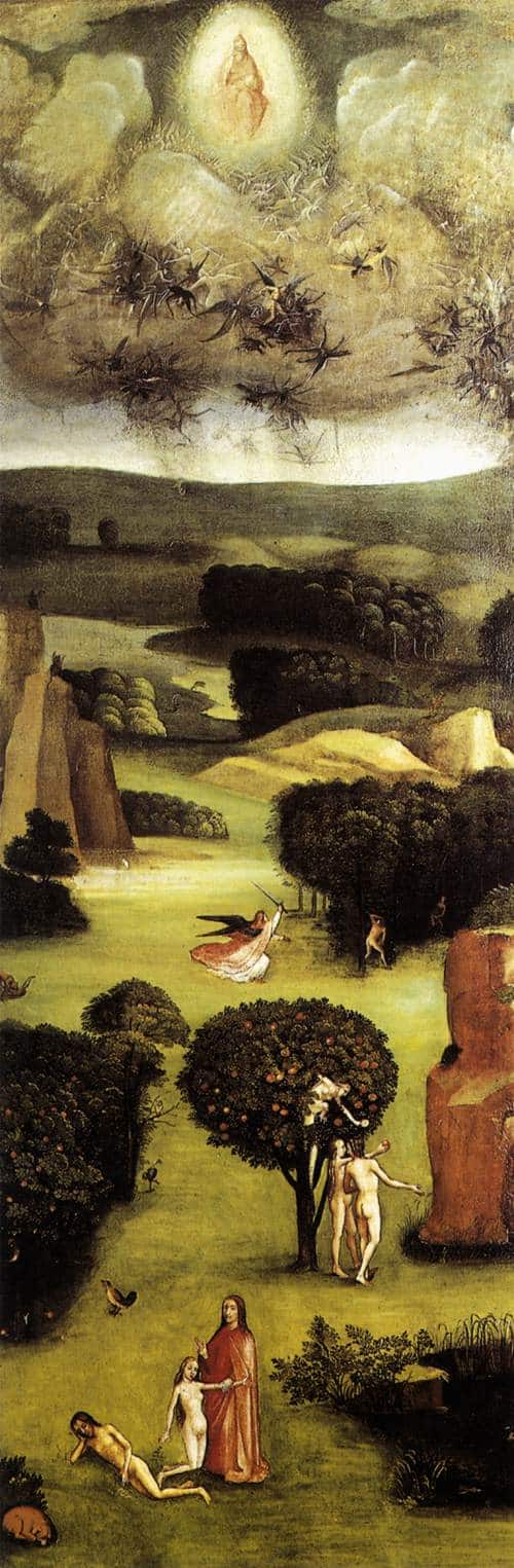 Das jüngste Gericht, linke innere Flügel (Paradies) – Jérôme Bosch Hieronymus Bosch 60x180