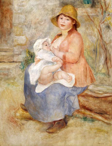 Die Freude der Mütter (das Stillen) – Pierre-Auguste Renoir Pierre-Auguste Renoir 70x85