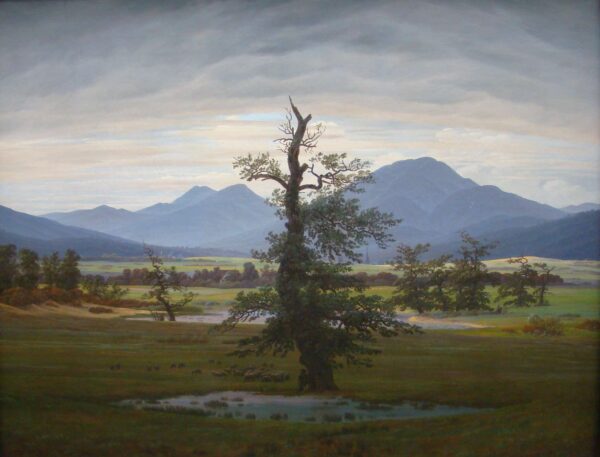 Ländliche Landschaft, am Morgen – Caspar David Friedrich Caspar David Friedrich 85x75