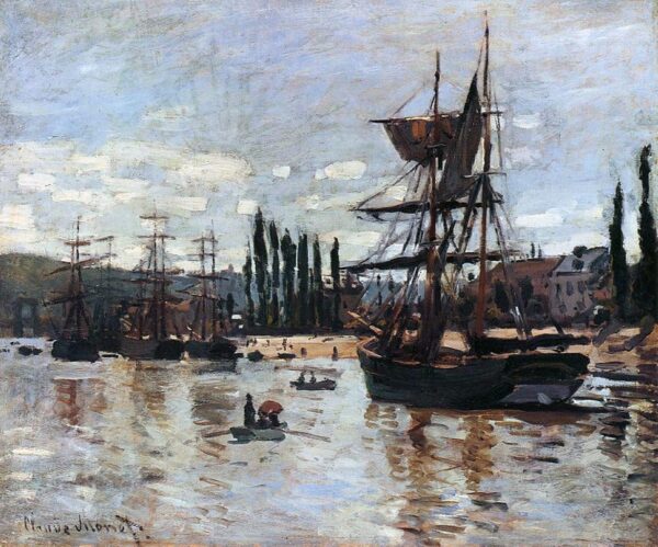 Bateaux in Rouen – Claude Monet Claude Monet 85x75