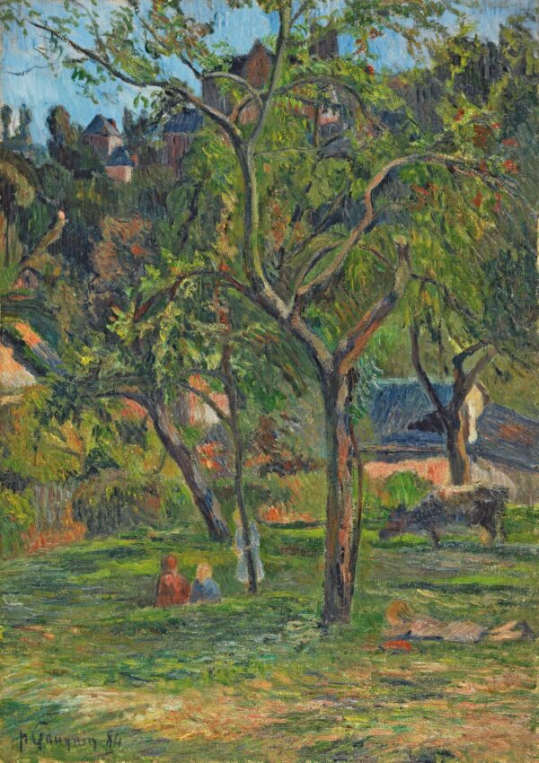 Ein Obstgarten unter der Kirche von Bihorel – Paul Gauguin Paul Gauguin 70x105