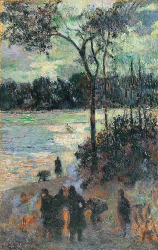 Der Brand am Flussufer – Paul Gauguin Paul Gauguin 70x105