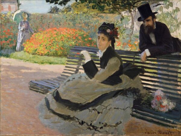 Camille auf einer Bank – Claude Monet Claude Monet 85x75