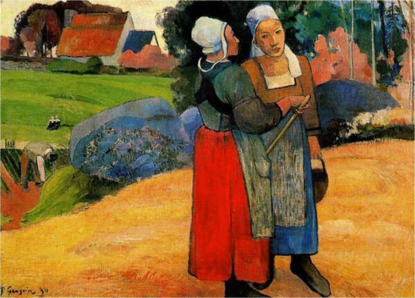 Bäuerinnen aus der Bretagne – Paul Gauguin Paul Gauguin 105x70