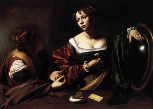 Die Bekehrung der Maria Magdalena – Caravaggio Michelangelo Merisi da Caravaggio 105x70