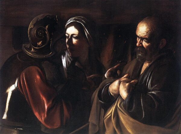 Die Verleugnung des heiligen Petrus – Caravaggio Michelangelo Merisi da Caravaggio 85x75