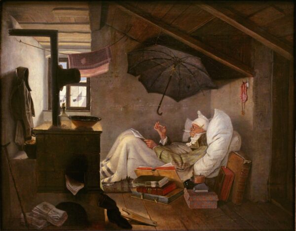 Der arme Dichter – Carl Spitzweg Beliebte Bilder 85x75