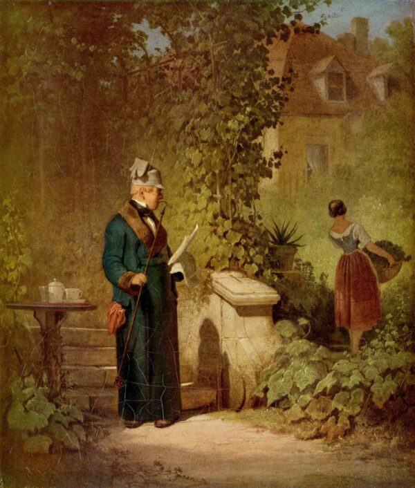 Zeitungsleser im Garten – Carl Spitzweg Carl Spitzweg 70x85