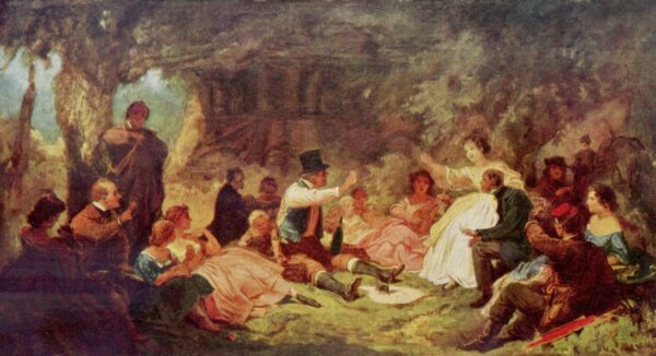 Das Picknick – Carl Spitzweg Carl Spitzweg 120x70