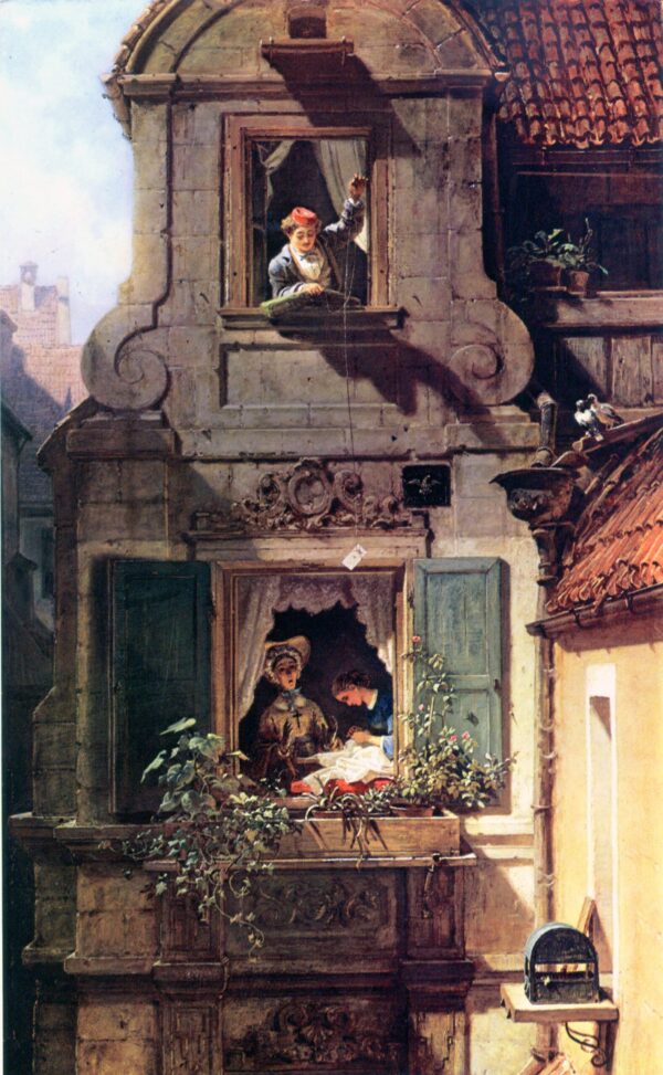 Der abgefangene Liebesbrief – Carl Spitzweg Carl Spitzweg 70x105