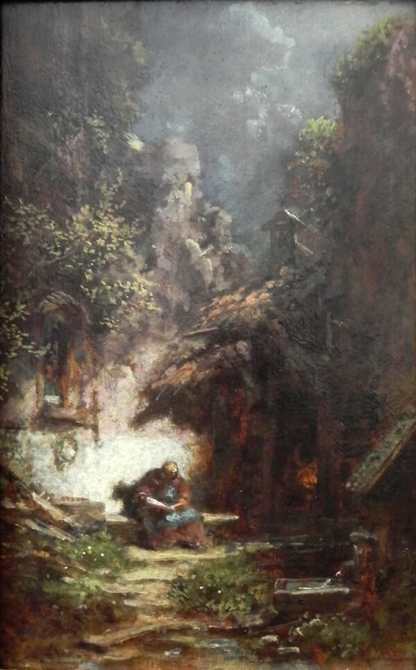 Einsiedler beim Lesen – Carl Spitzweg Carl Spitzweg 70x105