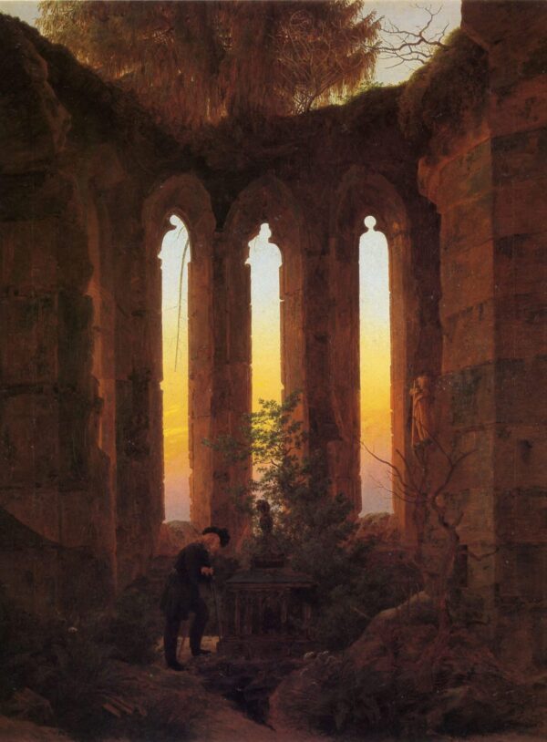 Grabmal von Hutten – Caspar David Friedrich Caspar David Friedrich 70x105