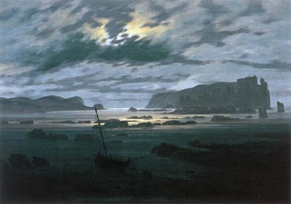 Die Nordsee im Mondschein – Caspar David Friedrich Caspar David Friedrich 105x70