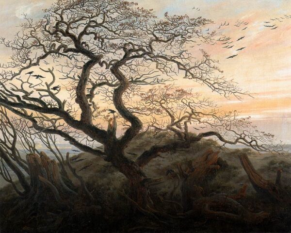 Krähen auf einem Baum – Caspar David Friedrich Caspar David Friedrich 85x75