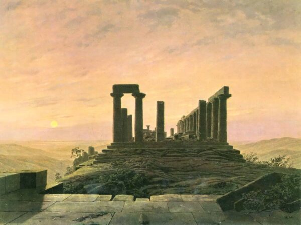 Tempel der Juno in Agrigent – Caspar David Friedrich Caspar David Friedrich 85x75