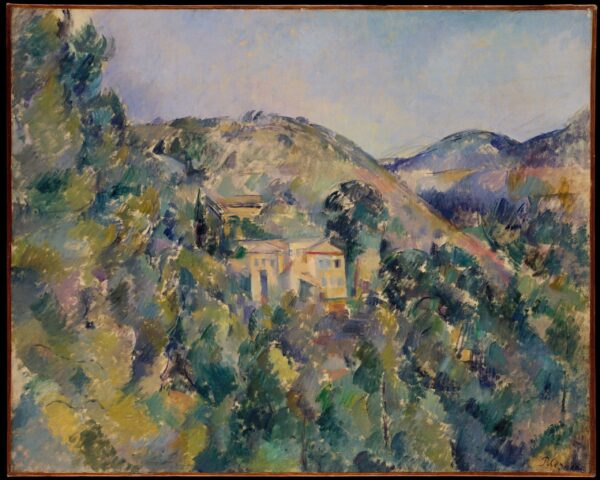 Blick auf das Anwesen Saint-Joseph, Ende der 1880er Jahre – Paul Cézanne Paul Cézanne 85x75