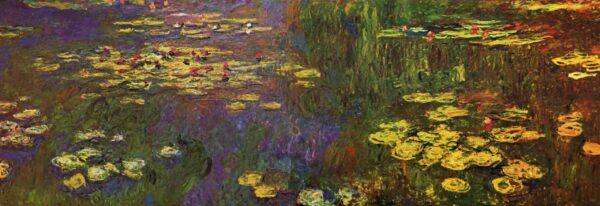 Detail der Seerosen von Monet im Musée de l’Orangerie in Paris – Claude Monet Claude Monet 160x70